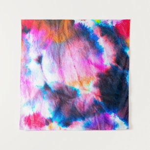 Dirty art. Bright red, lilac, pink, yellow colours Tapestry