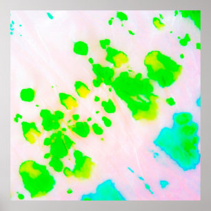 Dirty Art Graffiti. Abstract Decorative Sunny Ikat Poster