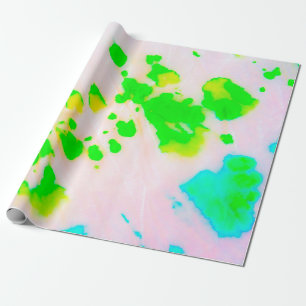 Dirty Art Graffiti. Abstract Decorative Sunny Ikat Wrapping Paper