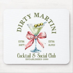 Dirty Bachelorette Martini Tail Club Martini Drink Mouse Mat