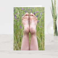 dirty bare feet in wildflowers birthday