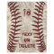 Dirty Baseball Blanket with YOUR NUMBER and NAME