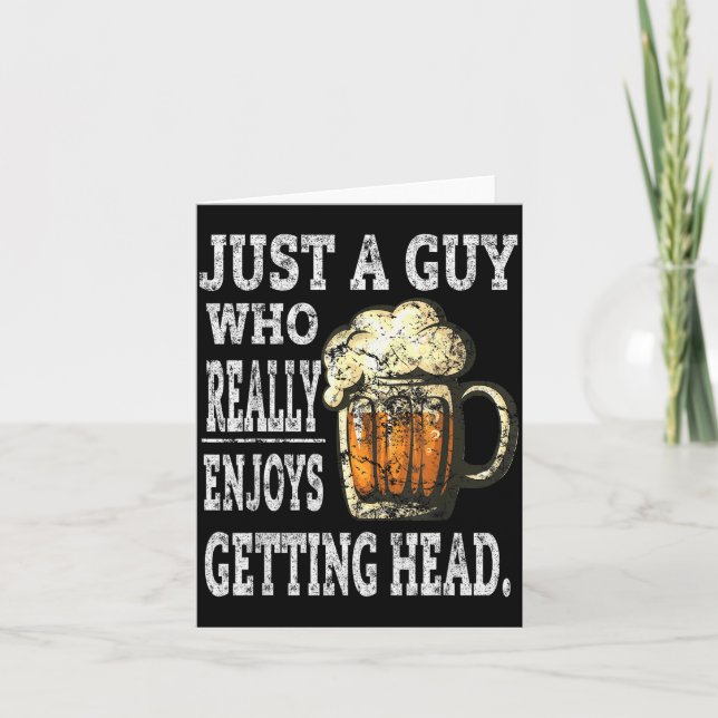 Dirty Beer Drinking T Shirts For Men Adult Humor G Card (Front)