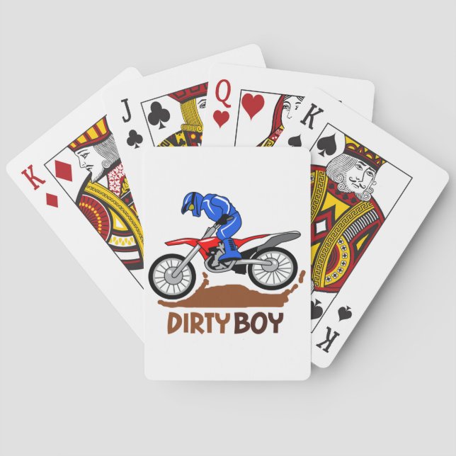Dirty Boy Motocross Playing Cards (Back)