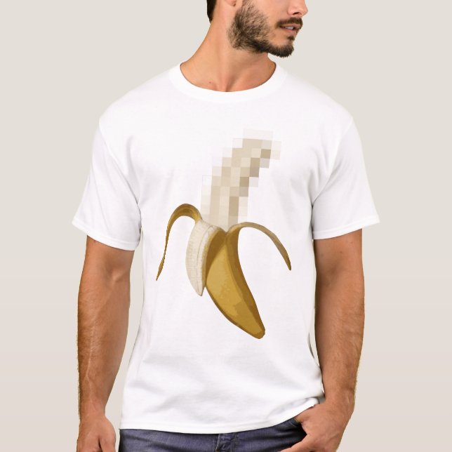 Dirty Censored Peeled Banana T-Shirt (Front)