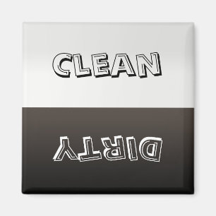 Dirty Clean Customised Dishwasher Magnet