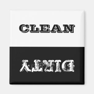 Dirty Clean Customised Dishwasher Magnet