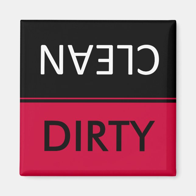 Dirty clean Dishwasher Magnets (Front)