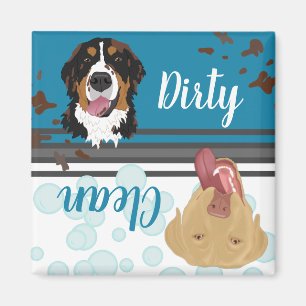 Dirty/Clean Dog Dishwasher Magnet