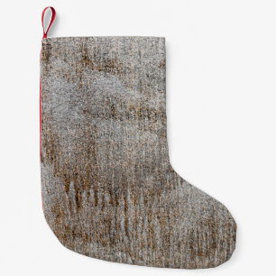 Dirty Concrete Surface Abstract Concept, Closeup C Small Christmas Stocking
