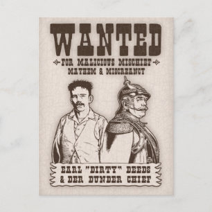 Dirty Deeds & Der Dunder Chief Postcard
