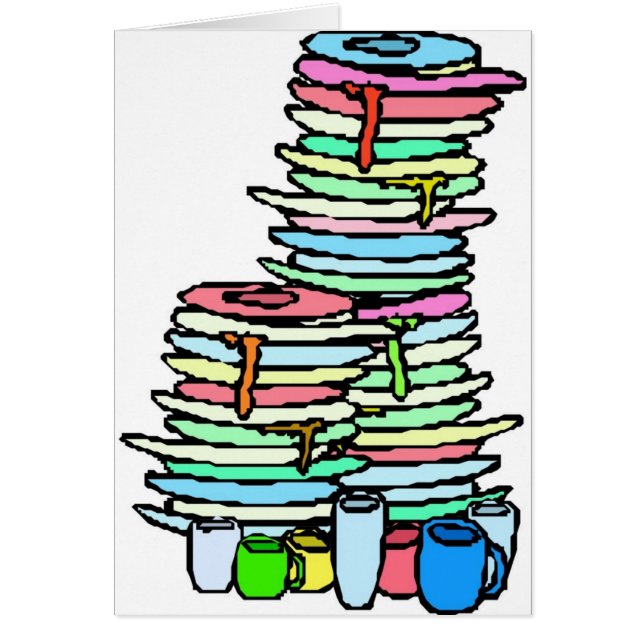 Dirty Dishes Card (Front)