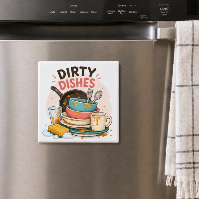 Dirty Dishes Dishwasher  Magnet (Creator Uploaded)
