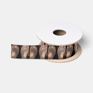 DIRTY FEET SATIN RIBBON