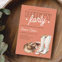 Dirty Forty Western Terracotta 40th Birthday Party