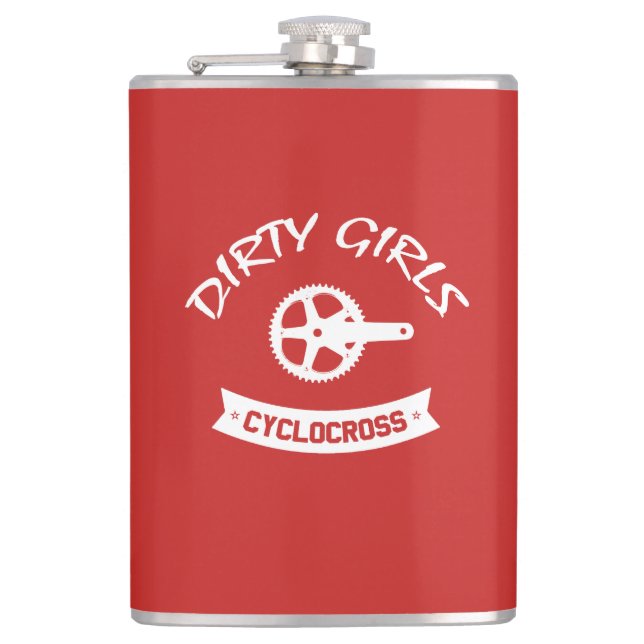 Dirty Girls Cyclocross Hip Flask (Front)