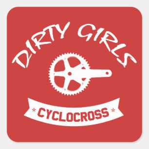 Dirty Girls Cyclocross Square Sticker