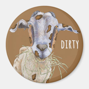 Dirty Goat Kitchen Dishwasher Magnet