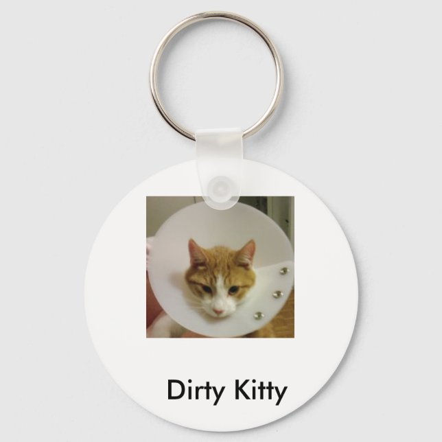 Dirty Kitty Key Ring (Front)