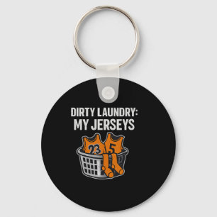 Dirty Laundry My Jerseys Sketll Humor Novelty  Key Ring