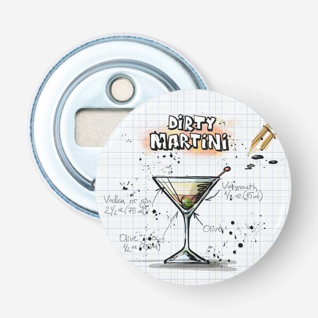 Dirty Martini Bottle Opener (Front)