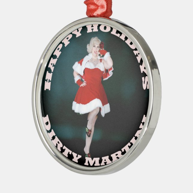 Dirty Martini Christmas Ornament (Left)