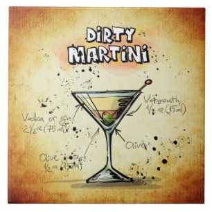 Dirty Martini Recipe Bar Gold Tile