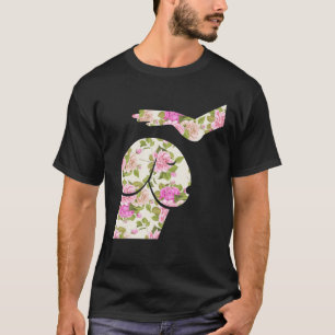 Dirty Mind Dog A Funny Dog Adult Humour Floral T-Shirt