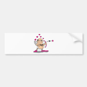 dirty old man cupid bumper sticker