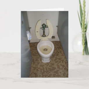 "Dirty Old Toilet" Birthday Card