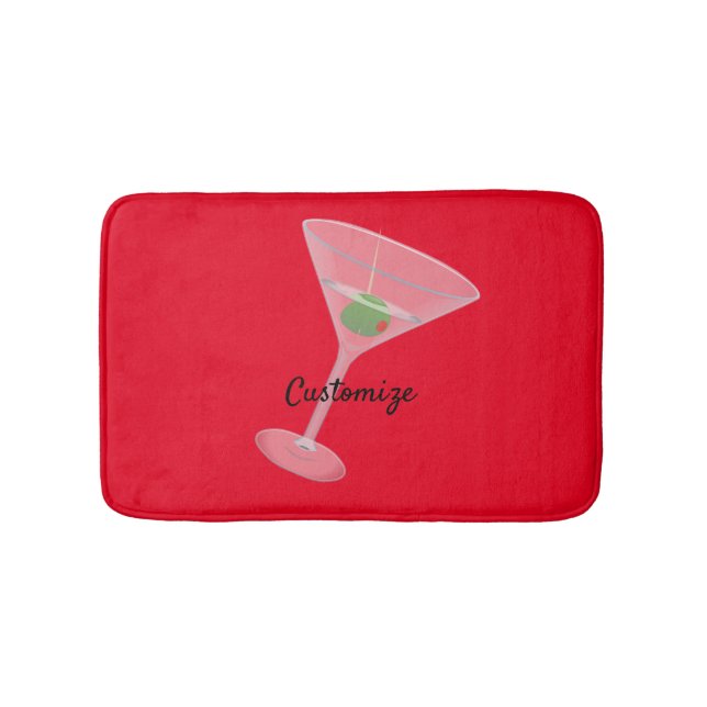 Dirty Olive Martini Thunder_Cove Bath Mat (Front)