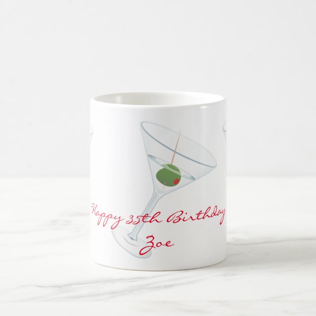 Dirty Olive Martini Thunder_Cove Coffee Mug (Center)