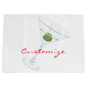 Dirty Olive Martini Thunder_Cove Large Gift Bag