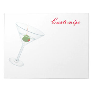 Dirty Olive Martini Thunder_Cove Notepad
