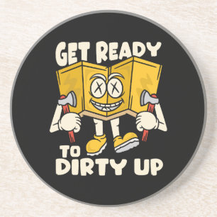 Dirty outdoor - camping funny coaster