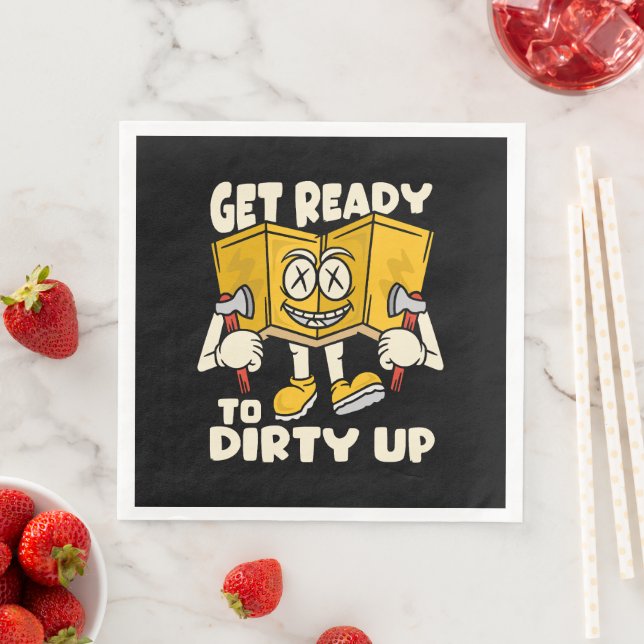 Dirty outdoor - camping funny napkin (Insitu)
