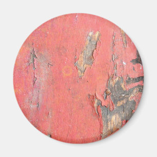 Dirty Peeling Red Paint on Barn Wood Magnet