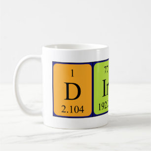 Dirty periodic table name mug