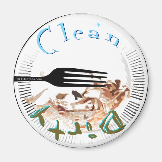 Dirty Plate Dishwasher Magnet (Front)