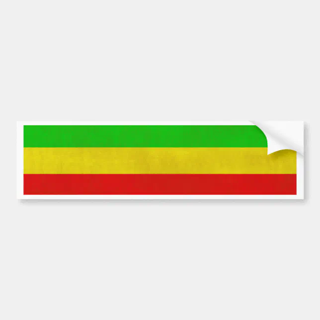 Dirty Rasta Stripes Bumper Sticker | Zazzle