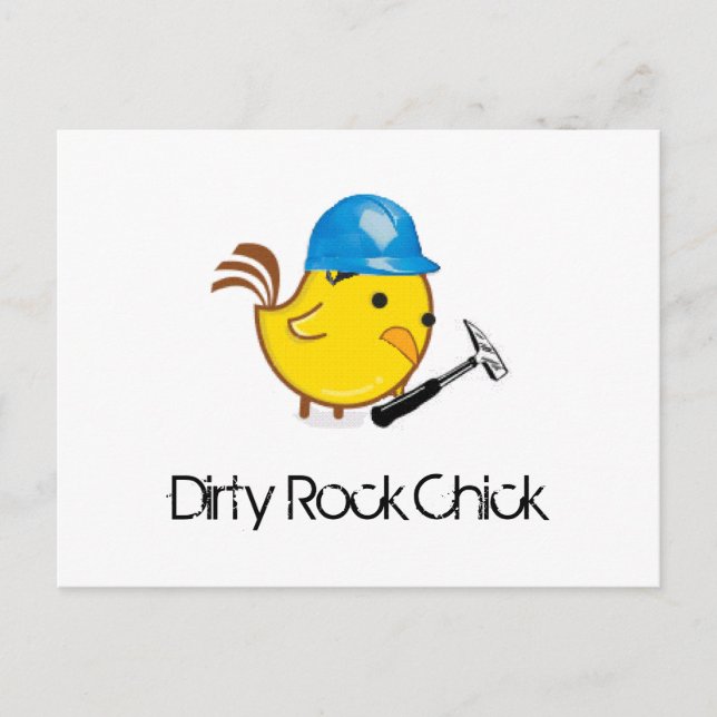 Dirty Rock Chick Postcard (Front)