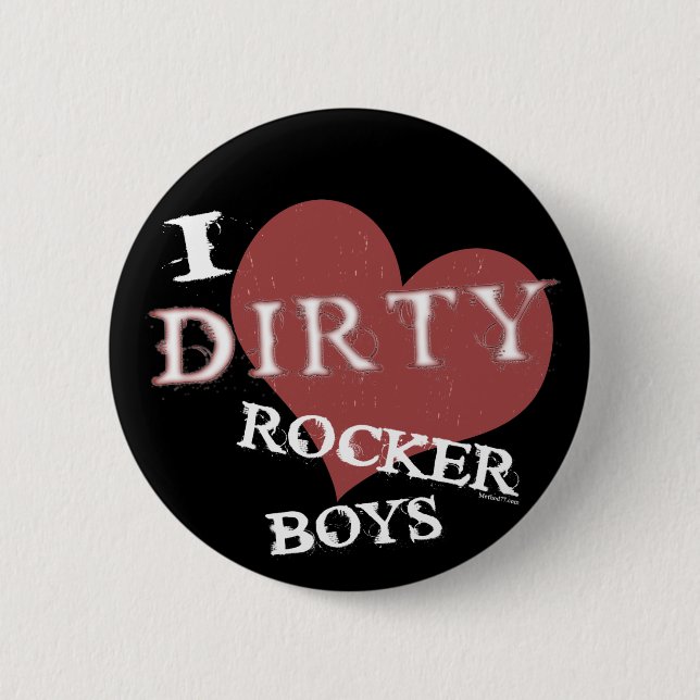 Dirty Rocker Boys Blk Button (Front)