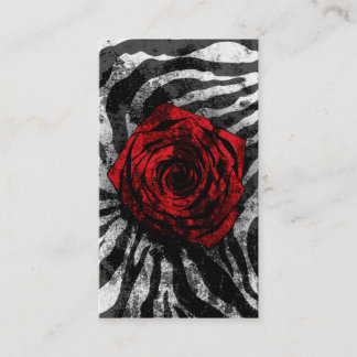 Dirty Rose- Zebra 01 Business Card