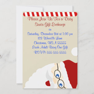 Dirty Santa Christmas Invitation