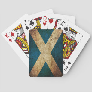 Dirty Scottish Flag Playing Cards