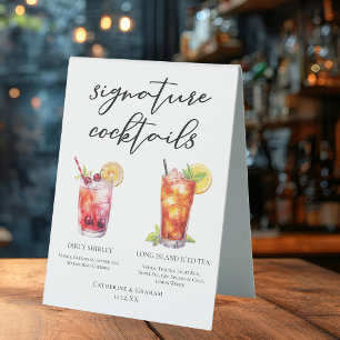 Dirty Shirley Long Island Signature Cocktails Menu