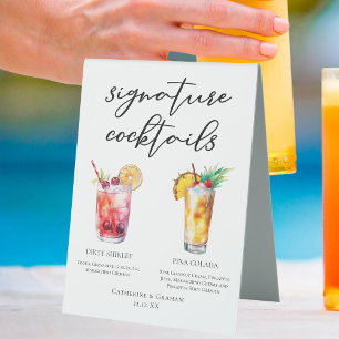 Dirty Shirley Piña Colada Signature Cocktails Menu