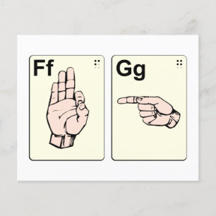 Dirty Sign Language Flash Cards