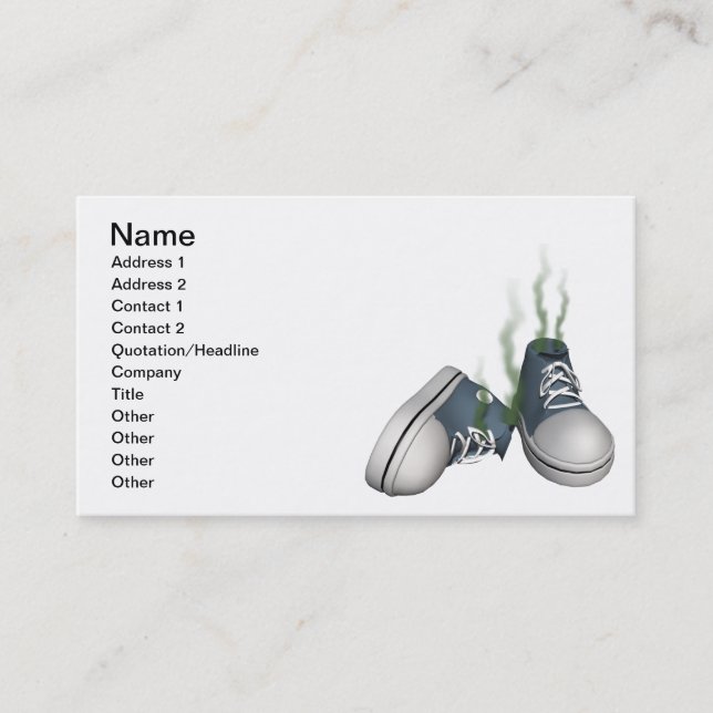 Dirty Sneakers Business Card (Front)