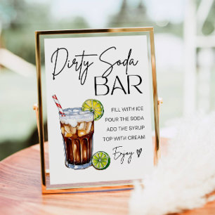 Dirty Soda Bar Sign Print